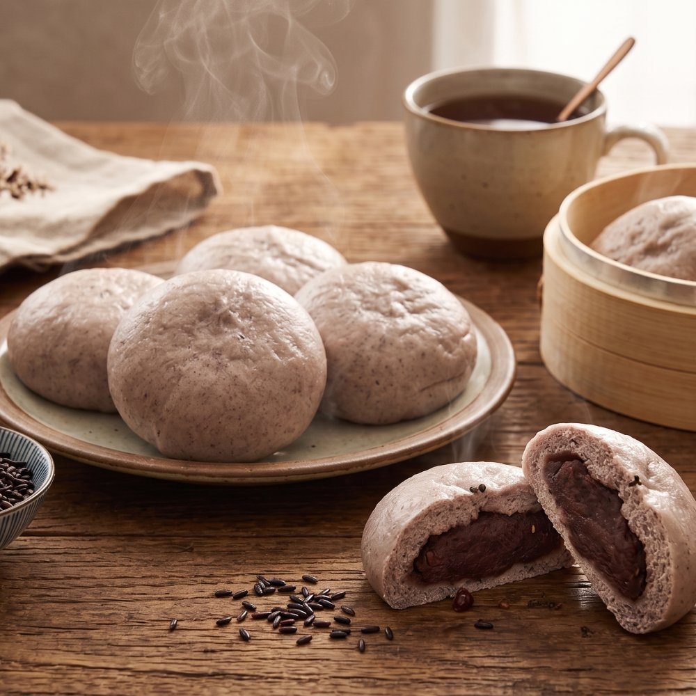 흑미 찐빵