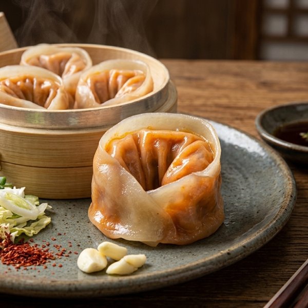 김치감자만두